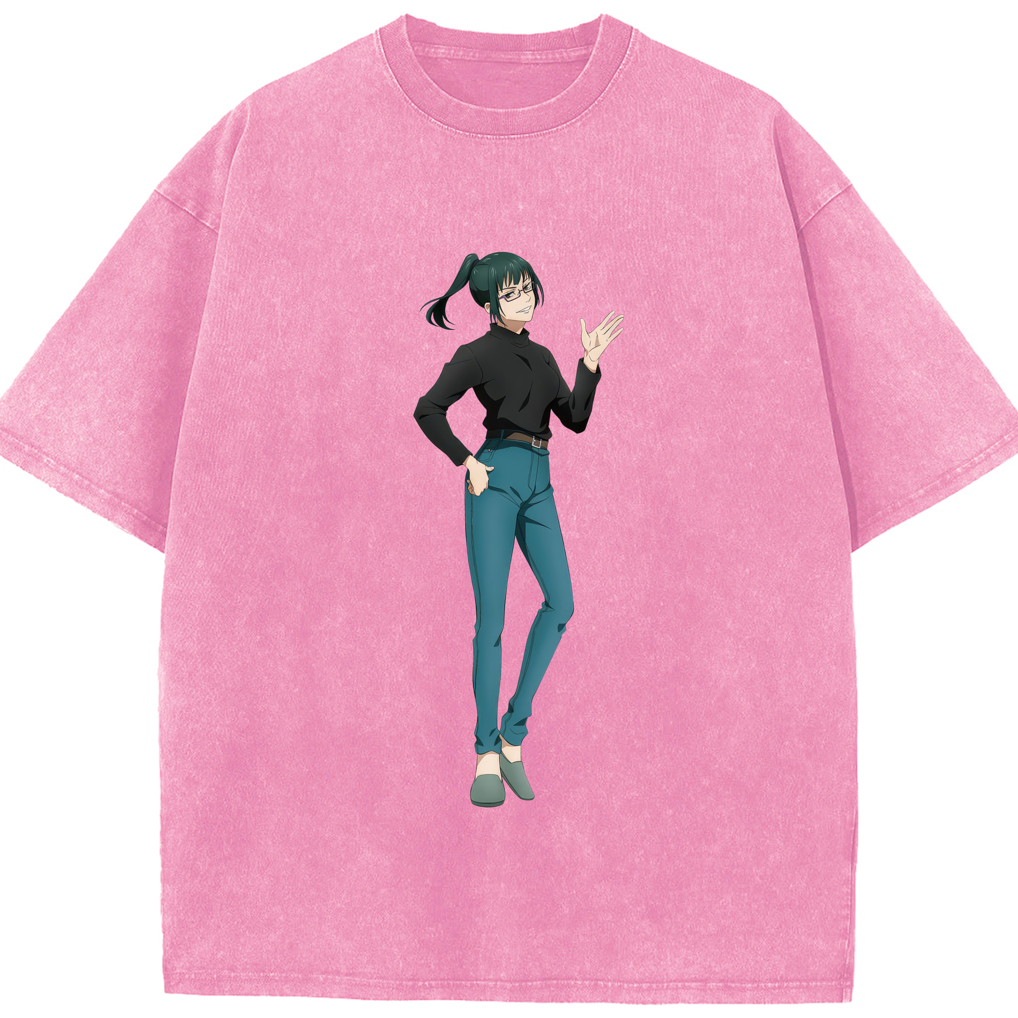 （画像用） 呪術廻戦 Jujutsu Kaisen 綿100% ヴィンテージ風 半袖Tシャツ（フロントプリント）